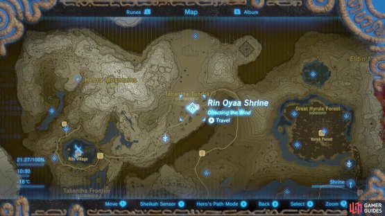 Rin Oyaa Shrine is found near Snowfield Stable