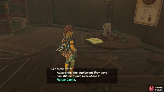 and it gives clues to all three Royal Guard armor pieces.