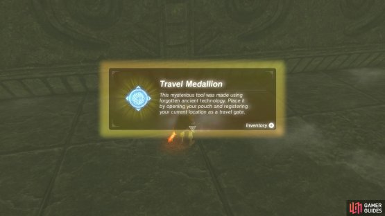 but just run to the back wall to grab the Medallion!