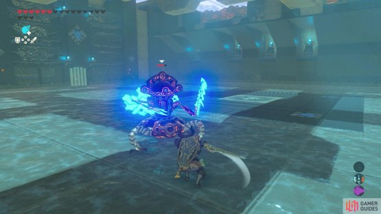 You&rsquo;ll have to battle the three armed Guardian and watch out for his attacks