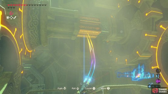 then pull the cog&rsquo;s metal part out to slot over the other metal object.