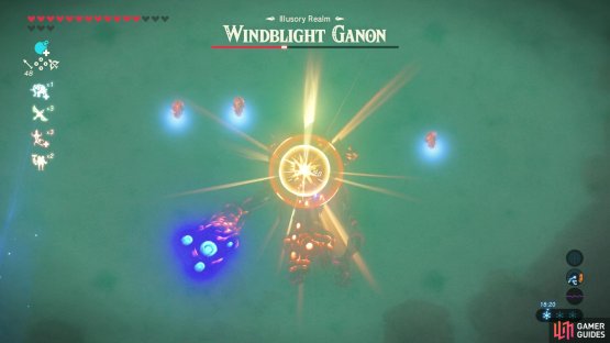 Shoot the Windblight in the eyeball to stun him