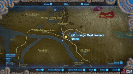 The clue for the Strange Mask is found at Woodlands Stable