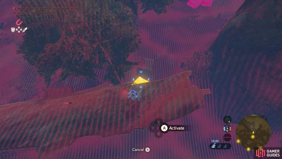 If you&rsquo;re lazy to climb, move a metal box towards the giant log. Then grab it using Magnesis from atop the log.