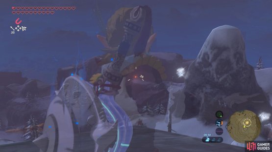 Then try to shoot the Lizalfos further back, by arcing your bow high up.