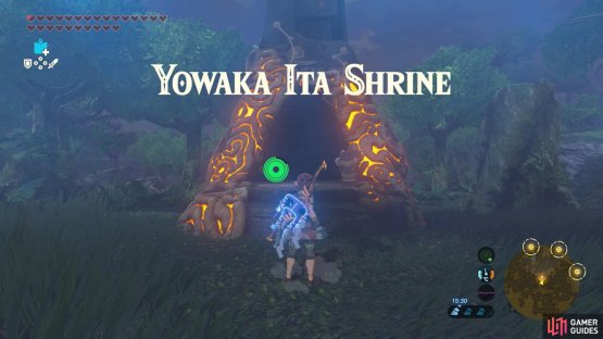 To unlock this shrine, you must eliminate the Bokoblin outside.