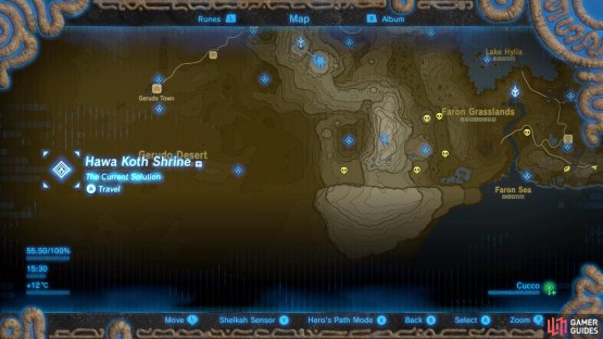 The Great Fairy Fountain in the Gerudo Desert