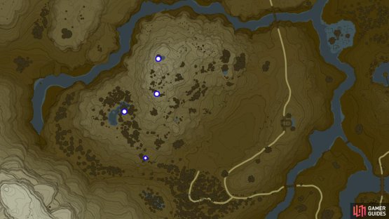 Endura Carrot locations at Satori Mountain.
