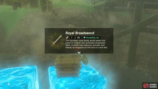 The west bridge has a broadsword you can loot.