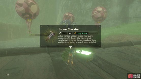 You can claim a &ldquo;smashing!&rdquo; weapon here.