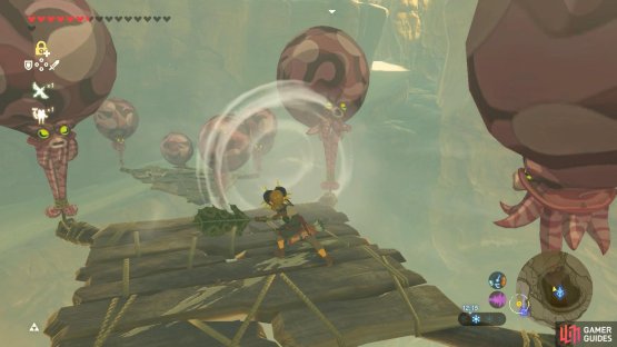 You can push the platforms a little bit using a Korok Leaf.