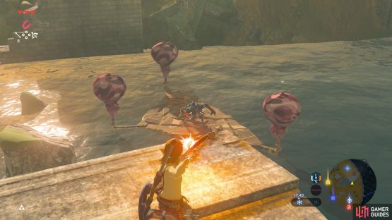 You can use the bows and arrows dropped by the Bokoblins against them.