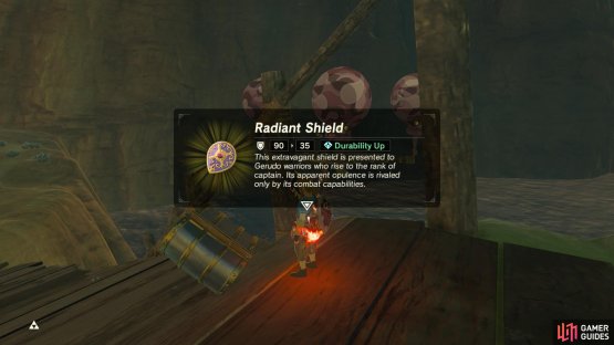 The metal chest contains another Gerudo-based shield.