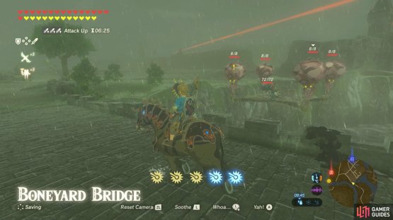 A floating platform by the side of Boneyard Bridge.