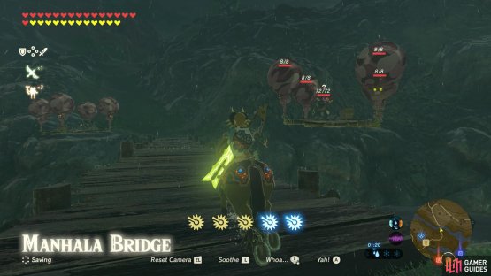 Manhala Bridge, between Central Hyrule and Hyrule Ridge has 4 platforms.