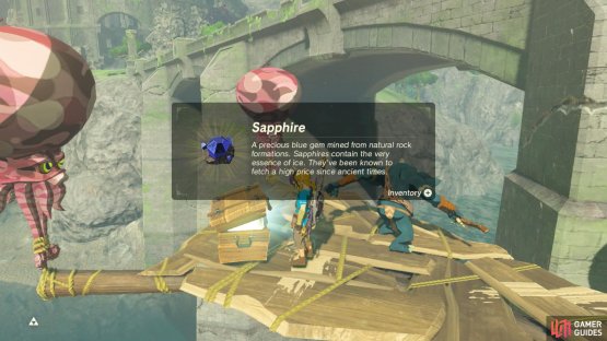 The nearest chest contains a Sapphire.