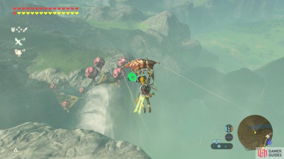 Two floating platforms above the waterfall leading to Lake Siela.