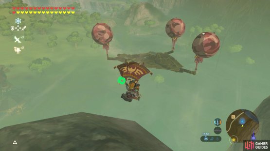 This platform is located atop a waterfall near Dueling Peaks Stable.