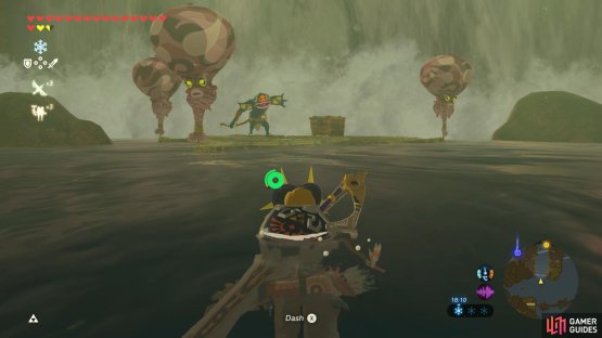 This platform is floating on the water initially.