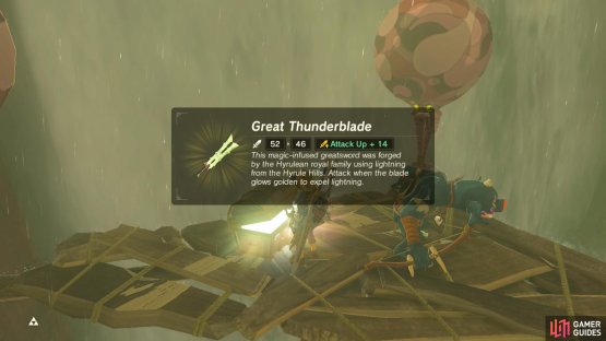 The western chest has a Great Thunderblade.