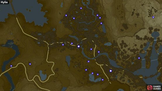 Hearty Truffle locations in the Faron region.
