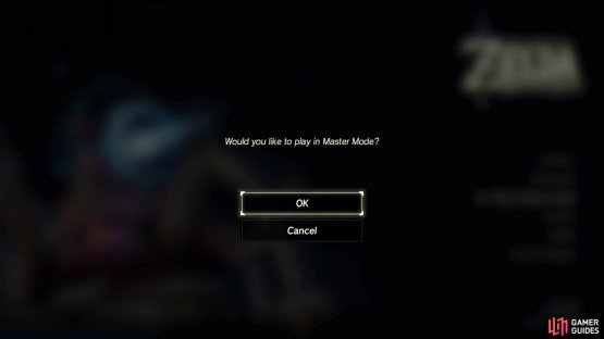 Choose this and confirm to switch to the Master Mode title screen.