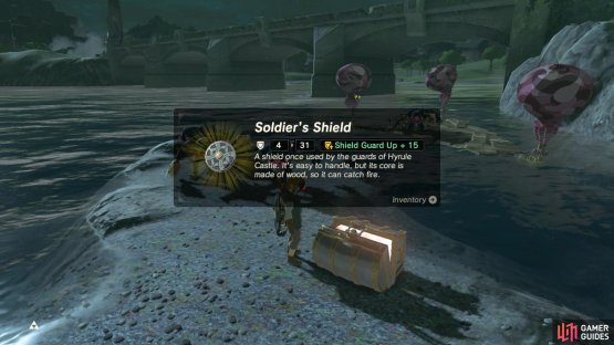 The chest contains a Soldier&rsquo;s Shield.
