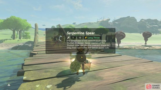 Your reward is a Serpentine Spear.