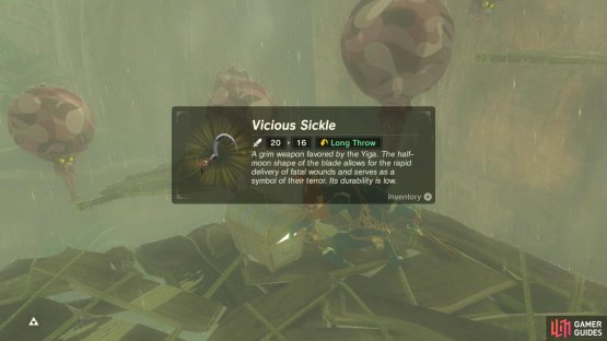 The chests contain a Vicious Sickle and Ruby.