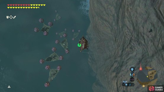 Seven lucky platforms can be found next to Akkala Falls.