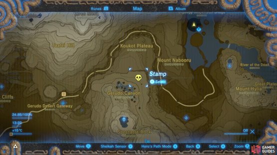 Gerudo Canyon, near Wasteland Tower.