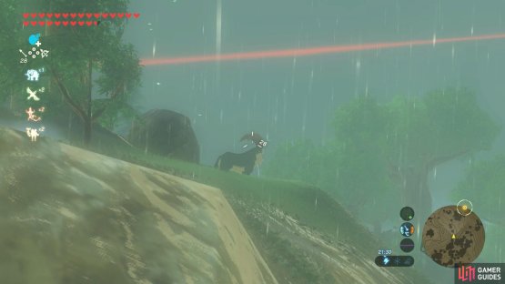 You can stroll up the mountain and casually snipe goats.