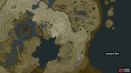 Silent Princess locations near Lanayru Sea.