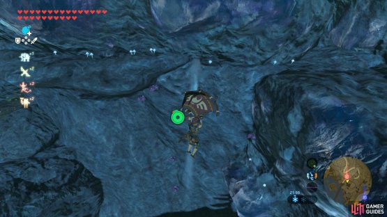 Several Silent Shrooms can be found high up the mountain wall.