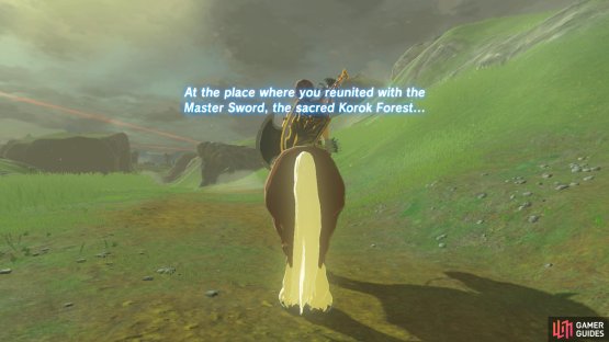 A mysterious voice will beckon Link to the Great Deku Tree.