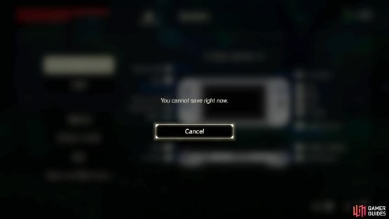 During a trial, you cannot save your game.