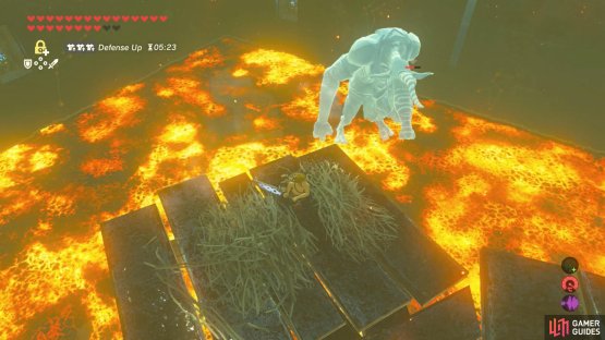 Then quickly push them into the lava before they melt!