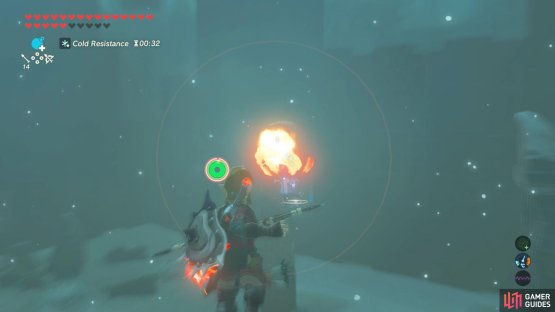 Then pull out your bow and shoot it with a Fire Arrow.