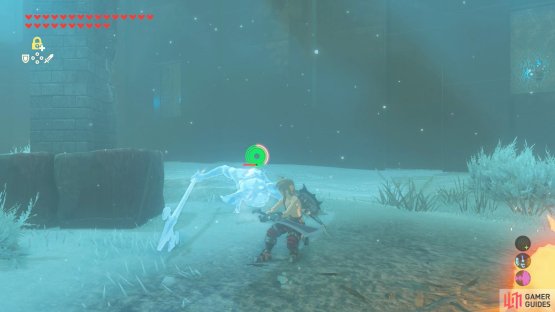 When the Silver Bokoblin is alone, glide down and freeze or electrocute it.