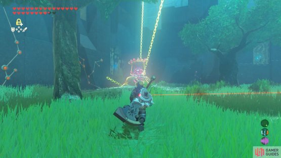 Use Stasis to stop the Guardian from attacking.