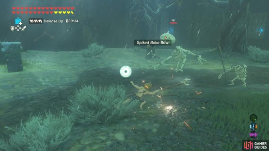 There&rsquo;s one more Stalkoblin further away. Grab its bow after slaying it.