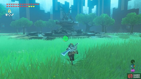 If you want, head towards the central fountain.