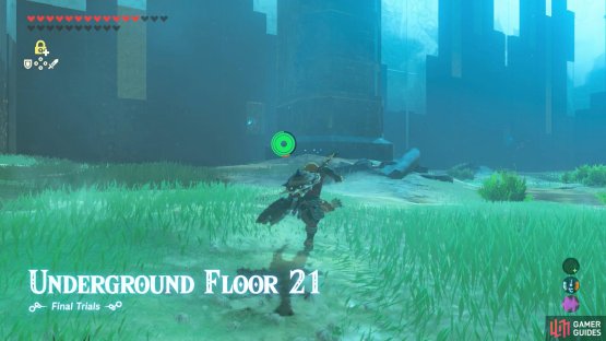 We suggest climbing up one of the corner towers.