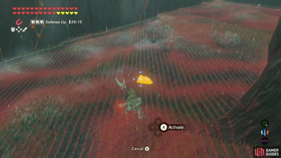 Towards the left of the skull camp, there&rsquo;s a chest you can uncover with Magnesis.