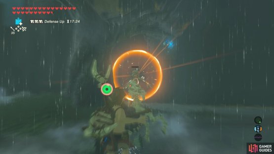 When you&rsquo;re close enough, leap off and pull out your bow, aiming for a headshot.