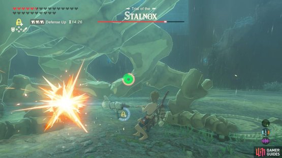 When the Stalnox has fallen down, whack it with a strong melee weapon.