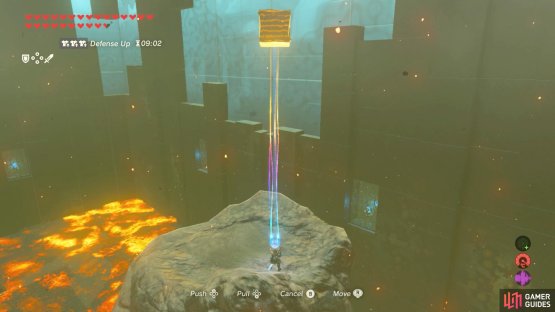 Drop the metal crates from a great height or hit them with a hefty weapon.