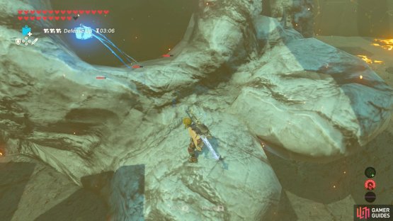 If you&rsquo;re patient, stand on the skull and throw bombs into the socket.