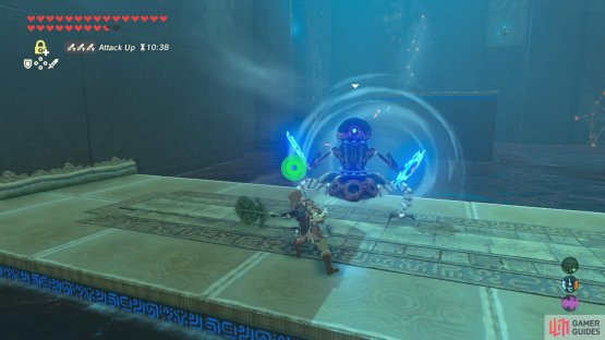 If you have a Korok Leaf, hit the scout a few times with it&hellip;