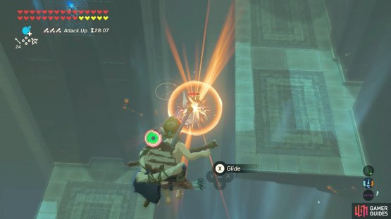 Aim for a head shot while in mid-air.